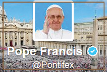 Папа Франциск - второй по популярности блоггер в мире