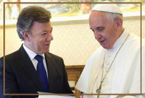 Президент Республики Колумбия, Хуан Мануэль Сантос Кальдеро встретился в Ватикане с Папой Франциском