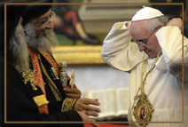 На встрече с Патриархом коптской церкви Тавадросом II Папа Франциск выразил желание посетить Египет