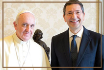 Мэр Рима Игнацио Марино приехал в Ватикан на встречу с Папой на велосипеде
