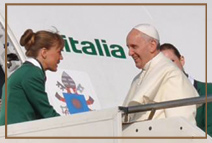 Папа Франциск отбыл в Рио на Всемирный день молодежи