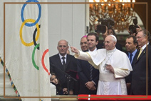 На Всемирном Дне Молодежи Папа благословил флаги Олимпийских игр 2016 года