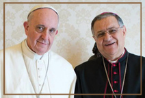 Ватикан посетил Патриарх Иерусалима латинского обряда - Фуад Туаль и официальная делегация Патриархата.